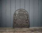 Reclaimed Cast Iron Fireback Royal Coat Of Arms (39F)