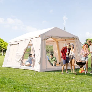 SUNYRISY aufblasbare Campingzelte 8-10 Personen 117 qm 2 Zimmer mit Fenster & Pumpe - Bild 1 von 18