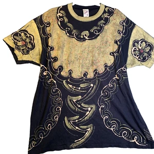 Vintage Hand Painted by Heather XL Single Stitch All Over Print T-Shirt USA RETRO - Bild 1 von 12