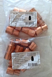 20 PCS-HAILIANG COPPER REDUCING COUPLING W/STOP 1" X 3/4" (1-1/8" X 7/8" OD) - Picture 1 of 3