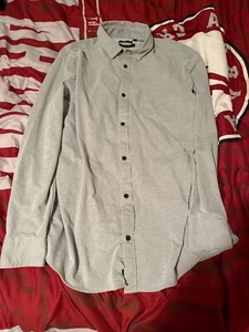 Kenneth Cole Gray dress shirt Mens Long Sleeve Size Large - Picture 1 of 4