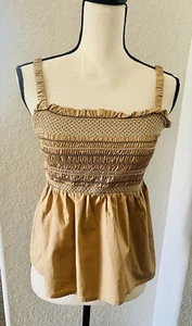 Camiseta sin mangas Babydoll Old Navy para mujer talla S marrón sin mangas - Imagen 1 de 5