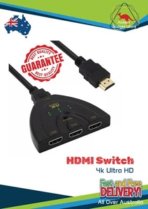 3 in 1 out HDMI Multi Display Auto Switch Splitter 1080P HDTV Adapter Cable 4K - Picture 1 of 7