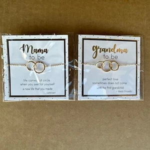 Mama To Be & Grandma To Be Armband Set / Erstmal Mama & Oma Armbänder - Bild 1 von 4