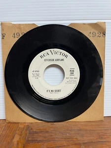 Jefferson Airplane It’s No Secret/Runnin Round This World 7" Vinyl 45 Promo G+ - Picture 1 of 2