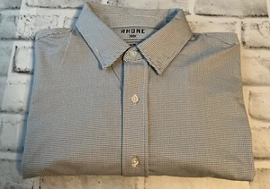 Rhone Longsleeve Shirt Mens Medium Slim Fit Button Up Light Blue - Picture 1 of 6