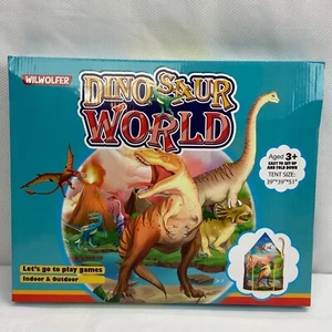 Kids Playhouse Tent Dinosaur World - Indoor/Outdoor - Wilwolfer - 39"x39"x51" - Picture 1 of 4
