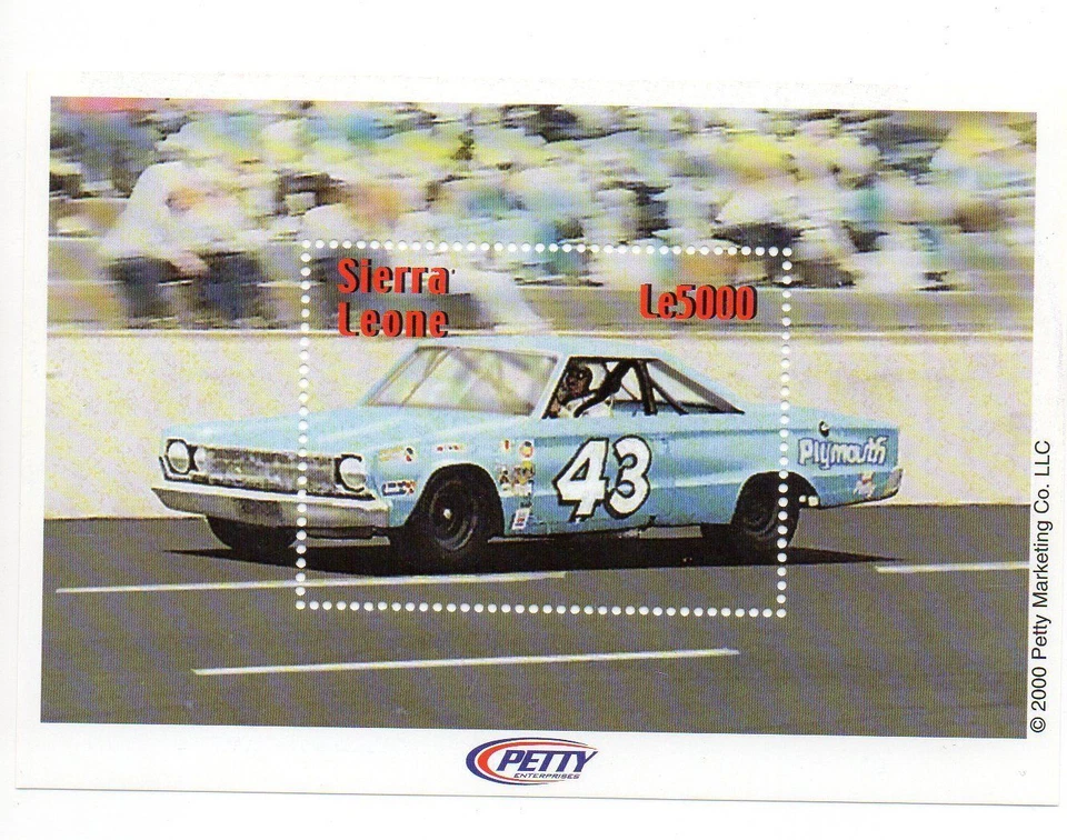 Sierra Leone 2000 - Richard Petty - Souvenir Stamp Sheet - Scott #2310 - MNH - Image 1 of 1