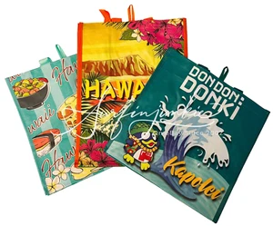 Don Don Donki Donkihote wiederverwendbare Einkaufstasche 3 Hawaii Oahu Kapolai - Bild 1 von 10