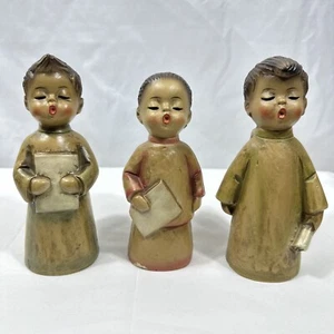 Vintage HF Co Artistically Hand Painted Singing Angel Figurines  Japan Set Of 3 - Picture 1 of 8