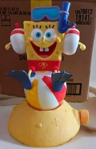 2007 Imperial SpongeBob Squirt n' Snorkel Sprinkler Plastic - Picture 1 of 10