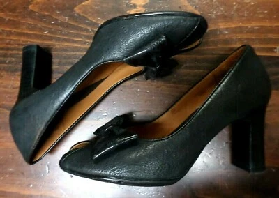  Tacones BOLO de cuero negro de diseñador COMFORT 6 M Foto 1 de 4