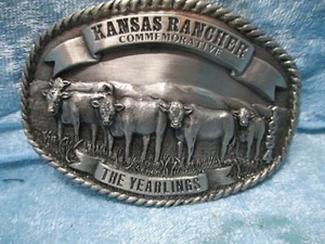 Hebilla de cinturón Kansas Rancher Commemorative the Yearlings - Imagen 1 de 2