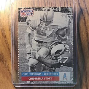 1991 NFL Pro Set Cinderella Story #4 Charley Hennigan  - Picture 1 of 2