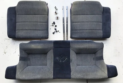 84-89 NISSAN 300ZX Z31 REAR SEAT SET BLUE OEM 2+2 - Image 1 of 4
