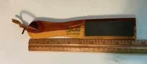 vintage smith’s washita oil stone on paddle sharping stone knife sharpener - Picture 1 of 4