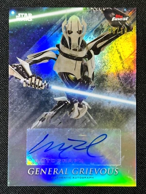 General Grievous Star Wars Topps Finest Mathew Wood Autograph Signed #/10 - Image 1 of 2
