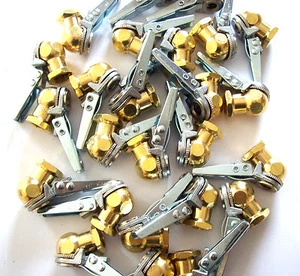 4 GOLIATH INDUSTRIAL SOLID BRASS ANGLED LOCK ON TIRE CHUCK AIR INFLATORS BB4103 - Picture 1 of 1