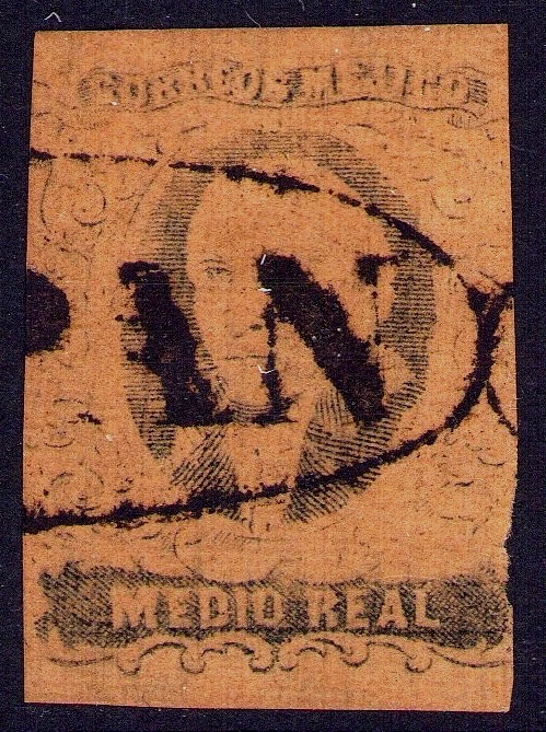 Estampilla escasa eg23 #6a 1/2R (Tospan) talla 1728 20pts est $70-110 F-VF Foto 1 de 1