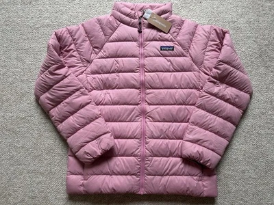 NUEVO CON ETIQUETAS Niños $139 Rosa Patagonia Niños Plumón Suéter Chaqueta XL 14 Foto 1 de 4