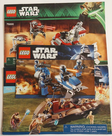 Lego Star Wars Instruction 3 Booklets Lot 7914 7929 75000