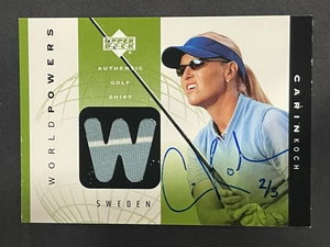 2004 SP Authentic Buyback Auto - Carin Koch #WP1-CK 2/3 - UD World Powers - Picture 1 of 5