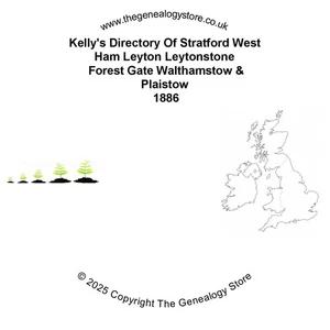 Kelly's Directory Of Stratford West Ham Leyton Leytonstone Forest Gate 1886 - Picture 1 of 1