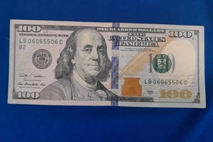 Fancy Serial Number Trinary Semi-Repeater $100 Bill Serial 06065506 Year 2009A - Picture 1 of 6