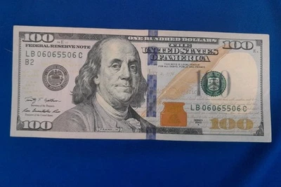 Fancy Serial Number Trinary Semi-Repeater $100 Bill Serial 06065506 Year 2009A - Image 1 of 4