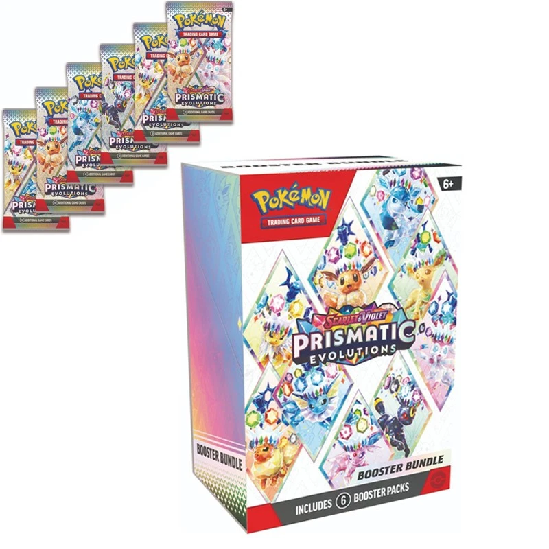 60pcs Prismatic Evolutions Booster Bundle Board Game Cards New & Factory Sealed - Image 1 of 4