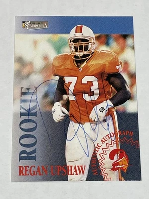 1996 Pro Line Memorabilia Football Rookie Auto - Regan Upshaw RC - Buccaneers - Image 1 of 2