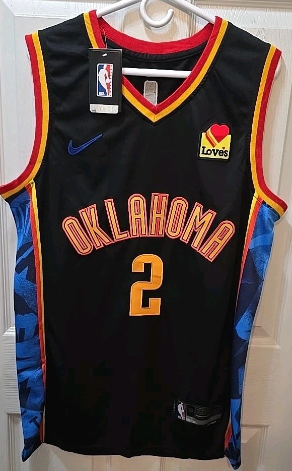 OKC Thunder #2 Shai Gilgeous-Alexander SGA Nike City Edition Jersey Size 50 - XL - Image 1 of 4
