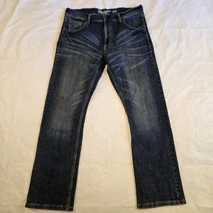 Wrangler Retro Slim Boot Jeans Herren Blau Denim Faded Med Wash Distressed 34x30 - Bild 1 von 8