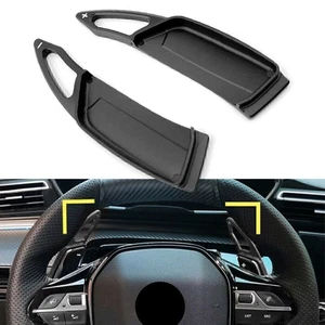 Palanca de cambios de volante de aluminio para Peugeot 3008 5008 GT 2017-2022 negra - Imagen 1 de 4