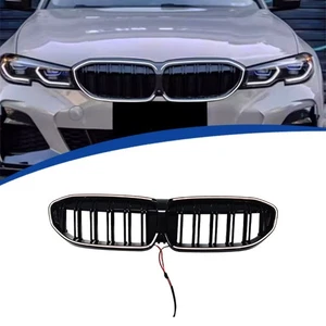 Front Racing LED Grilles for BMW 2019-2022 3 Series G20 with Light-emitting LED - Picture 1 of 14