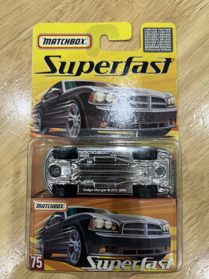 Matchbox Superfast No.75 2005 Dodge Charger R/T Silver USA Edition Very Rare - Image 1 of 1