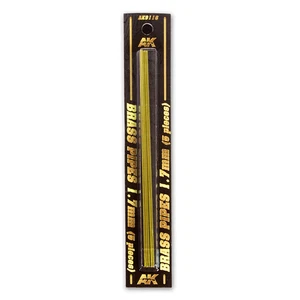 AK Interactive - Tubos de latón 1,7 mm, 5 unidades AK9116 - Imagen 1 de 4