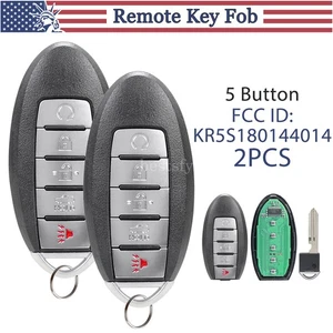 2 For 2016 2017 2018 Nissan Altima Maxima 5Btn Keyless Smart Remote Car Key Fob - Picture 1 of 10