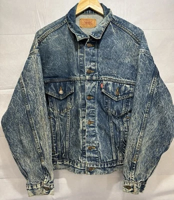 Jacket Levi Strauss Model 70507-0219 Blue Jean Denim USA Men’s Size XL Vintage - Image 1 of 4