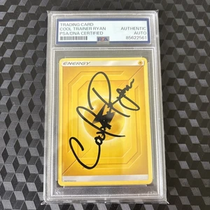 Pokemon “Cool Trainer Ryan” Autographed Electric Energy Card Signed PSA/DNA - Picture 1 of 2