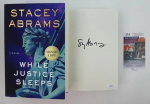 Stacey Abrams While Justice Sleeps Signed HC Book 2021 First Edition JSA COA - Picture 1 of 10