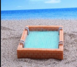 Miniatur Resin Schwimmbad Figur Outdoor Modell Szenen Diorama Landschaft  - Bild 1 von 3