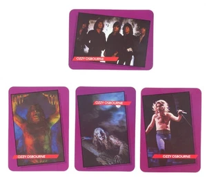 Juego de 4 tarjetas de concierto Ozzy Osbourne Black Sabbath Rock Star AGI 1985 - Imagen 1 de 2