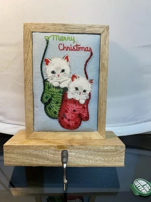 Soporte para medias de abrigo de cuidador de estante para gatos | Decoración para gatos gatitos | Vacaciones de Navidad Foto 1 de 4