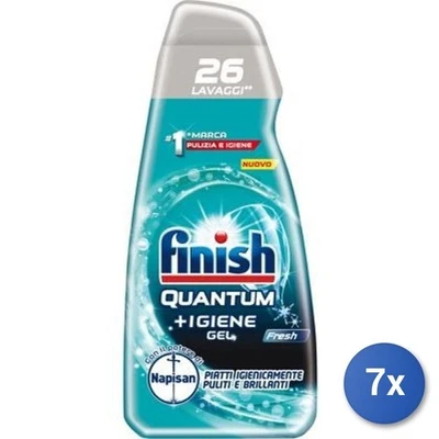 7x Bundle Finish Quantum 560 ML Gel Reinigungsmittel Für Spülmaschine Foto 1 de 3