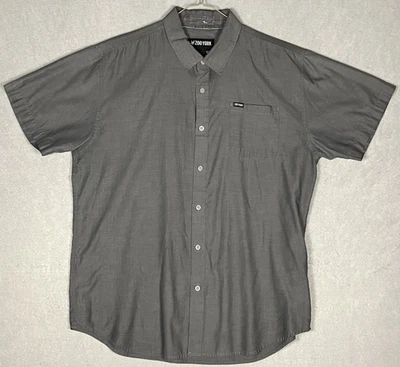 Zoo York Men’s Size XL Dark Gray Short Sleeve Casual Button Down Shirt #2686 - Image 1 of 4