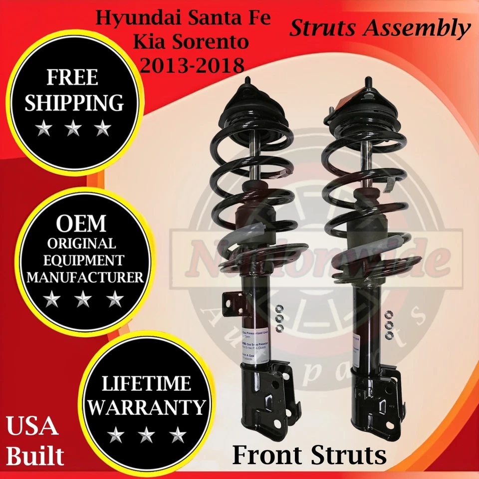 Puntales delanteros Monroe genuinos OEM para Kia Sorento Hyundai Santa Fe 2013-2018 Foto 1 de 4