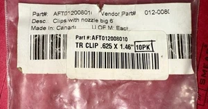 Camoplast Snowmobile Track Clips W/ Guides 0.625x1.46 012-0080(pack of 10) new - Picture 1 of 8