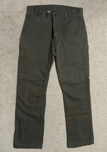 Carhartt Carpenter Pants (30 x 30) Workwear Green Relaxed Fit B324-DFE Utility - Picture 1 of 16