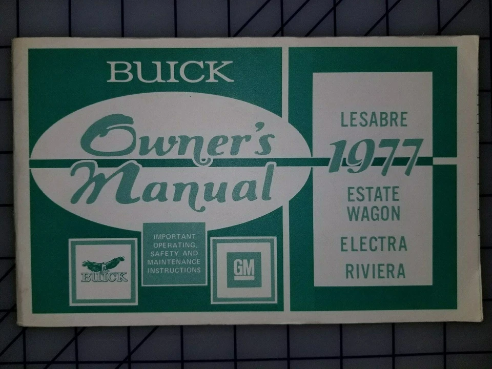 1977 Buick LeSabre Electra Estate Wagon Riviera Owners Manual Original - Image 1 of 1